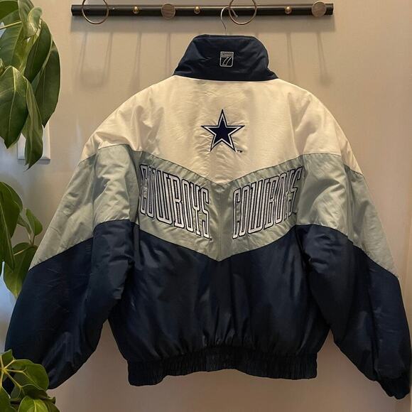 Dallas Cowboys XL Puffer Jacket | 90s Logo 7, Rare Vintage NFL Streetwear Retro - Picture 13 of 16